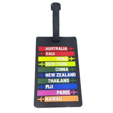 Imagem de Identificador De Mala De Viagem Tag de Bagagem Avião Férias Etiqueta S
