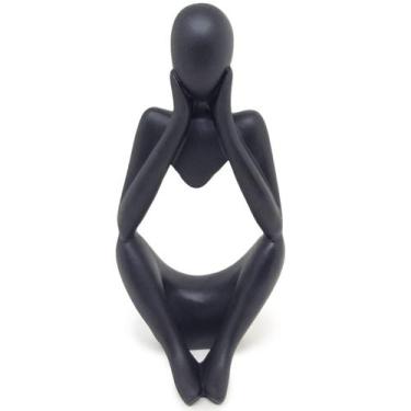 Imagem de Estátua Decorativa Figura Pensador Enfeite Mesa Sala Rack - Casa Decor