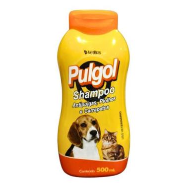 Imagem de Shampoo Cães Gato Antipulgas Carrapatos Piolhos Pulgol 500ml - Vet Brá