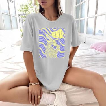 Imagem de Camisa Camiseta Feminina Estampada Enf Vacina 100% Algodão Fio 30.1 Pe