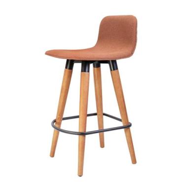 Imagem de Meia Banqueta Línea Alto Padrão UniDecor Preto c/ Terracota