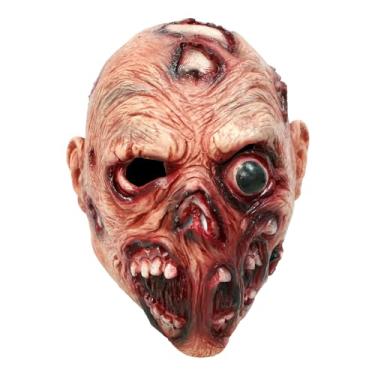 Imagem de Halloween Scary Zomie Mask Bloody Old Man Mask Horror Monster Latex Mischief Cosplay Costume Haunted House Escape Room Prop