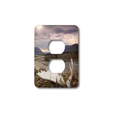 Imagem de 3dRose Tampa de tomada para plugue British Columbia, Yukon, Alce Chifre selvagem, Lsp_76210_6