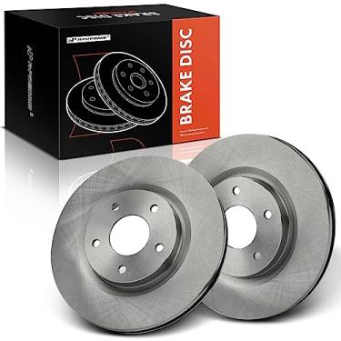 Imagem de A-Premium Rotores de freio a disco sólido dianteiros compatíveis com modelos selecionados Nissan - Sentra 2017-2019, Juke 2011-2017 conjunto de 2 peças