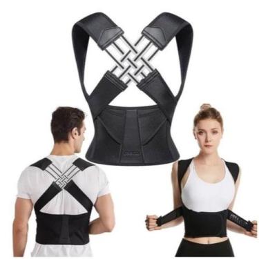 Imagem de Colete Apoio Para Correção De Postura XL Cinta Coluna Vertebral Cintur