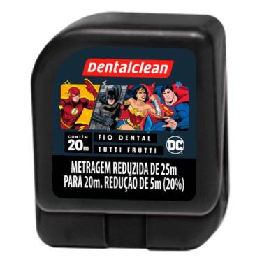 Imagem de Fio Dental Infantil 20m Tutti Frutti Liga da Justiça Heróis DC Dentalc