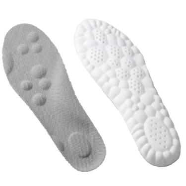 Imagem de Palmilha de Látex Ortopédica Massagem Macia Esportes Almofada Absorção de Choque Respirável Alívio Esporão Fascite Plantar (41-42)