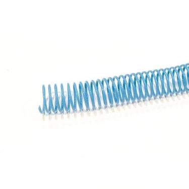 Imagem de Espiral para Encadernação 12mm Azul Claro Ofício para 70 Folhas - 20 u
