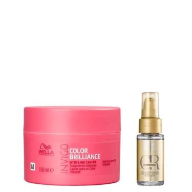 Imagem de Kit Máscara Color Brilliance 150ml e Oil Reflections - Wella - Wella P
