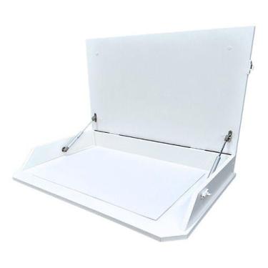 Imagem de Fraldário Fixo Parede Retrátil Trocador Fraldas Bebês Berçário Compact