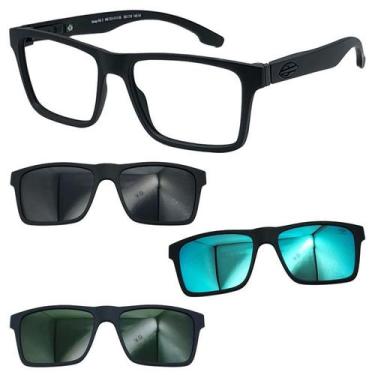 Imagem de Oculos Mormaii Swap NG2 6153 Preto Fosco Com 3 Clipons, Cinza, G15, Az