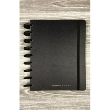 Imagem de Capa para caderno de disco Neoplanner - Couro Preto