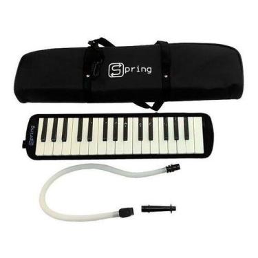 Imagem de Escaleta 37 Teclas Spring Com Teclas Brancas + Estojo Bocal