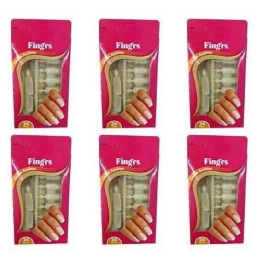 Imagem de Fingrs Unha Postiça Fashion c/24 Kit Com 06 Unidades 1292