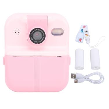 Imagem de Câmera Infantil Com Impressão Instantânea de Foto, Câmera Digital Selfie Com Tela IPS de 2,4 Polegadas Com Vídeos 1080P Câmera de Viagem Portátil, Câmera Selfie Presentes de (Rosa)