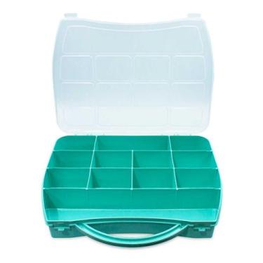 Imagem de Maleta Organizadora com 12 Divisórias para Bijuteria Joias Acessórios 