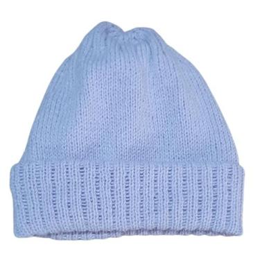 Imagem de Touca / Gorro de Lã para Bebê - Artesanato, Lilás