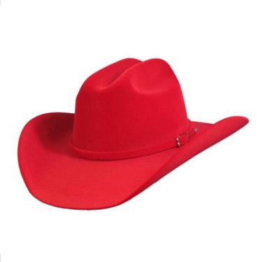 Imagem de Chapéu Country Americano Cowgirl Rodeio Barretos Vermelho - Chapéus Mu