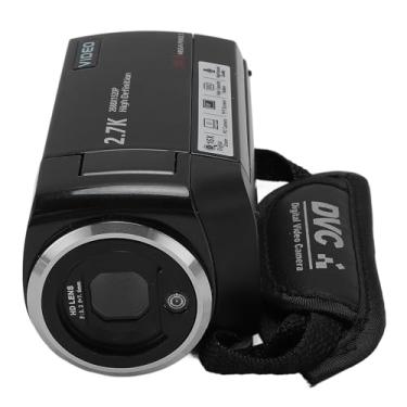 Imagem de Filmadora Digital 50MP 2.7K HD Zoom 16X Tela Giratória de 2,8 Polegadas Porta USB Rosca de 1 4 Polegadas Microfone Externo Selfie EIS Loop Gravação de Tempo Carimbo Li Ion (64 GB)