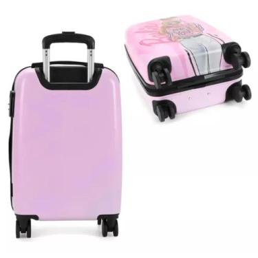 Imagem de Mala de Bordo Escolar 4 Rodinhas 360º Barbie - Luxcel