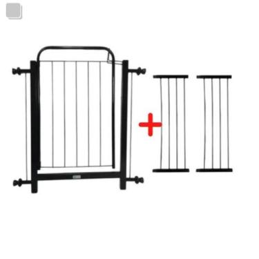 Imagem de Portão Pet Cães Cachorro Grade Segurança Bebês 78 A 122cm - Netshop, P