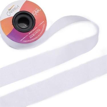 Imagem de Fita de Tafetá 35 mm com 50 Metros - Cinderela, 01 - BRANCO