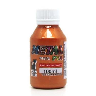 Imagem de Tinta Metal Mega PVA Metálica 100ml - Gato Preto, 308 - COBRE