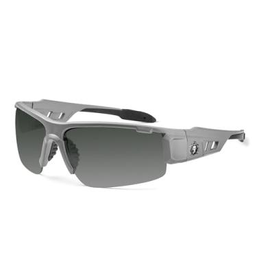 Imagem de (Standard, Matte Gray Frame- Smoke Lens) - Ergodyne Skullerz Dagr Safety Sunglasses - Matte Grey Frame, Smoke Lens