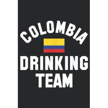 Imagem de Colombia drinking team design for Colombia beer fests Meme: Lined Journal Notebook To Do Schedule, Medium 6x9 Inches, 120 Pages, Printed Cover