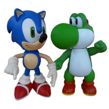 Imagem de Sonic e Yoshi Collection - 2 Bonecos Grandes - Super Size Figure Colle
