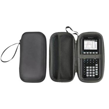 Imagem de Estojo de transporte para calculadora gráfica para Texas Instruments TI-84 Plus CE/TI-83 Plus/TI-82/TI-73/Nspire CX CAS/para Casio fx-9750GII/PRIZM FX-CG50, com canetas de malha de bolso, cabos,