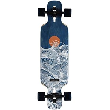 Imagem de DB Longboards Skate Vantage V3 - Deck de madeira de bordo de 7 camadas totalmente montado de 91 cm x 23 cm com rodas de 69 mm - Suporta até 125 kg para escultura em surf - Modelo 2022