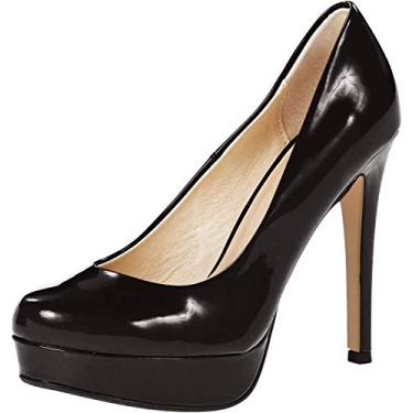 Imagem de Chinese Laundry Sapato feminino com plataforma Wow, Patente preta, 39