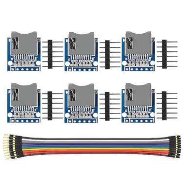 Imagem de WWZMDiB Módulo de cartão mini SD TF com suporte para cartão micro SD, micro SDHC para Arduino UNO R3, MEGA 2560, Due