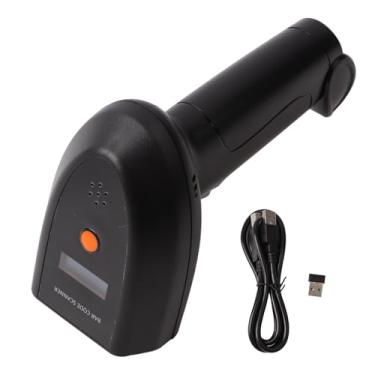 Imagem de Vomeko scanner de código de barras sem fio, scanner de código de barras, leitor de código qr portátil com prompt de voz para armazém, biblioteca, supermercado