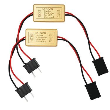 Imagem de YSY 2 peças LF-300B Flash Strobe Controller Box Módulo intermitente contínuo H7 soquete para farol de neblina de LED (H7)