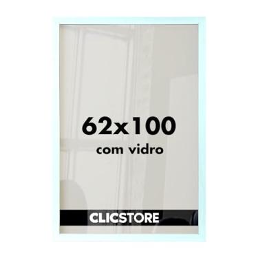 Imagem de Moldura p/Quebra Cabeça Grow Puzzle 2000 peças 62x100 cm Decoração Quadro Parede Sala Escritório Game Office c/Vidro (Branco)