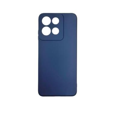 Imagem de Capa Capinha Compativel com Moto G15 Silicone Macia Aveludada Forro Interno Luxo Azul Marinho