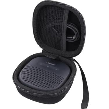 Imagem de Aenllosi Capa para alto-falante Bose SoundLink Micro Bluetooth, organizador de armazenamento de alto-falante Bose, preto (apenas capa)