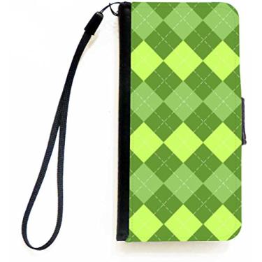 Imagem de Rikki Knight Capa tipo carteira flip verde tripla com aba magnética para Apple iPhone 5c