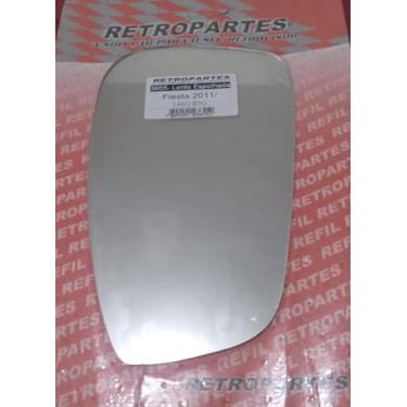 Imagem de Vidro de Espelho Retrovisor para New Fiesta 2012-2018, Lado Esquerdo, Sem Base, Compatível com Lado do Motorista