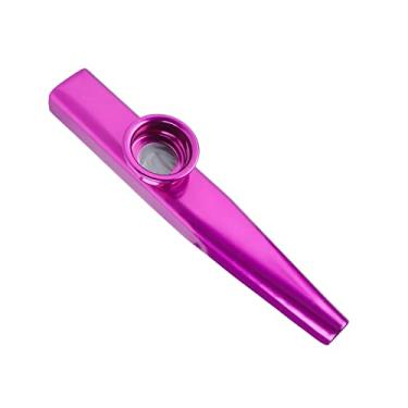 Imagem de Instrumentos Musicais Kazoo de Metal de Alumínio Portátil Kazoo para Crianças, Adultos, Amantes de Música, Acabamento Fino, Parceiro de Transporte Fácil para Guitarra e Ukulele