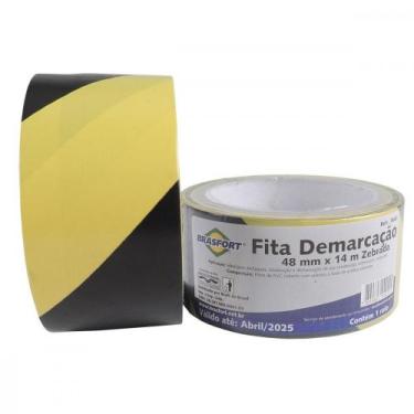 Imagem de Fita Demarcacao Solo Brasfort 48X14M Zebrada 7640