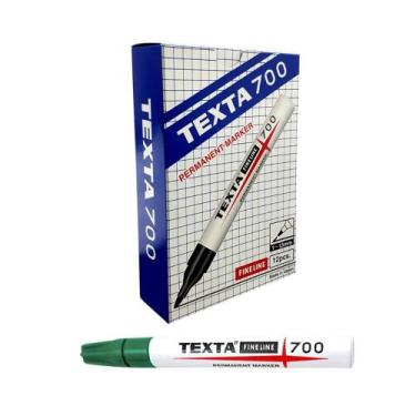 Imagem de Kit 12 Canetas Texta 700 Cirúrgica Marcador Pele - Verde