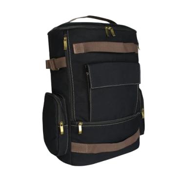 Imagem de Lenna's Mochila De Lona Grande Masculina Feminina Comporta Notebook Casual e Viagens LE13 Preta