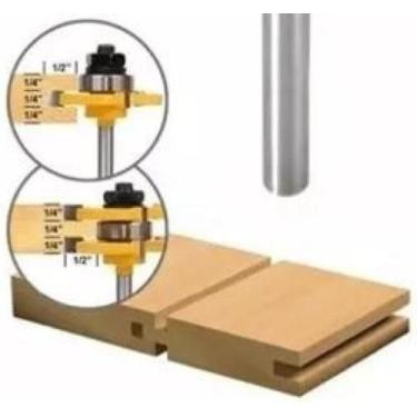 Imagem de Fresa De Tupia Macho Fêmea Metal Duro Profissional Haste 6Mm - Sa tool