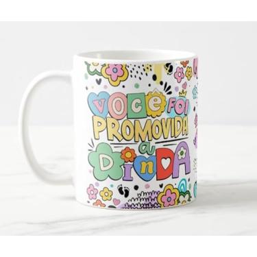 Imagem de Caneca Promovida a Dinda Estampa Divertida