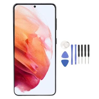 Imagem de Substituição de Tela para S21 5G SM G991B DS, Conjunto de Digitalizador de Tela LCD de 6,2 Polegadas, Tela Digitalizadora de Toque de Telefone Móvel Com Ferramenta de