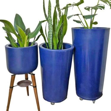 Imagem de Trio de Luxo Vaso Planta Para Sala Grande Decoração Interna - Alpe & A