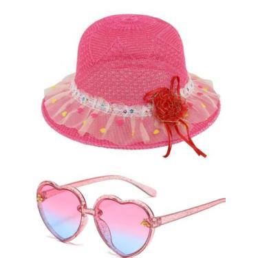 Imagem de Chapéu feminino infantil e oculos de sol , qualidade que sua filha ,me